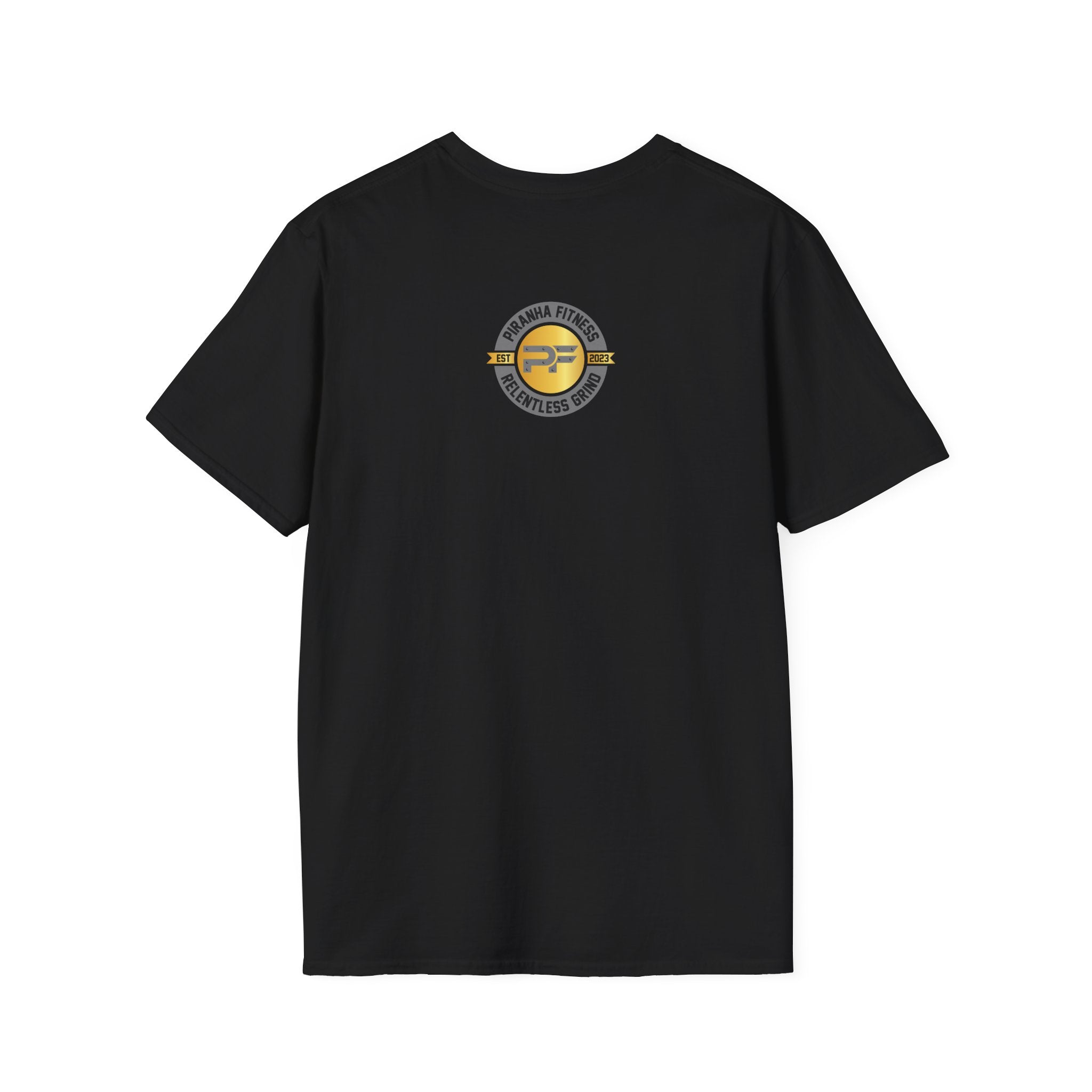 Gold PF Rivet Logo Tee – Built for the Grind, Made to Win Softstyle T-Shirt