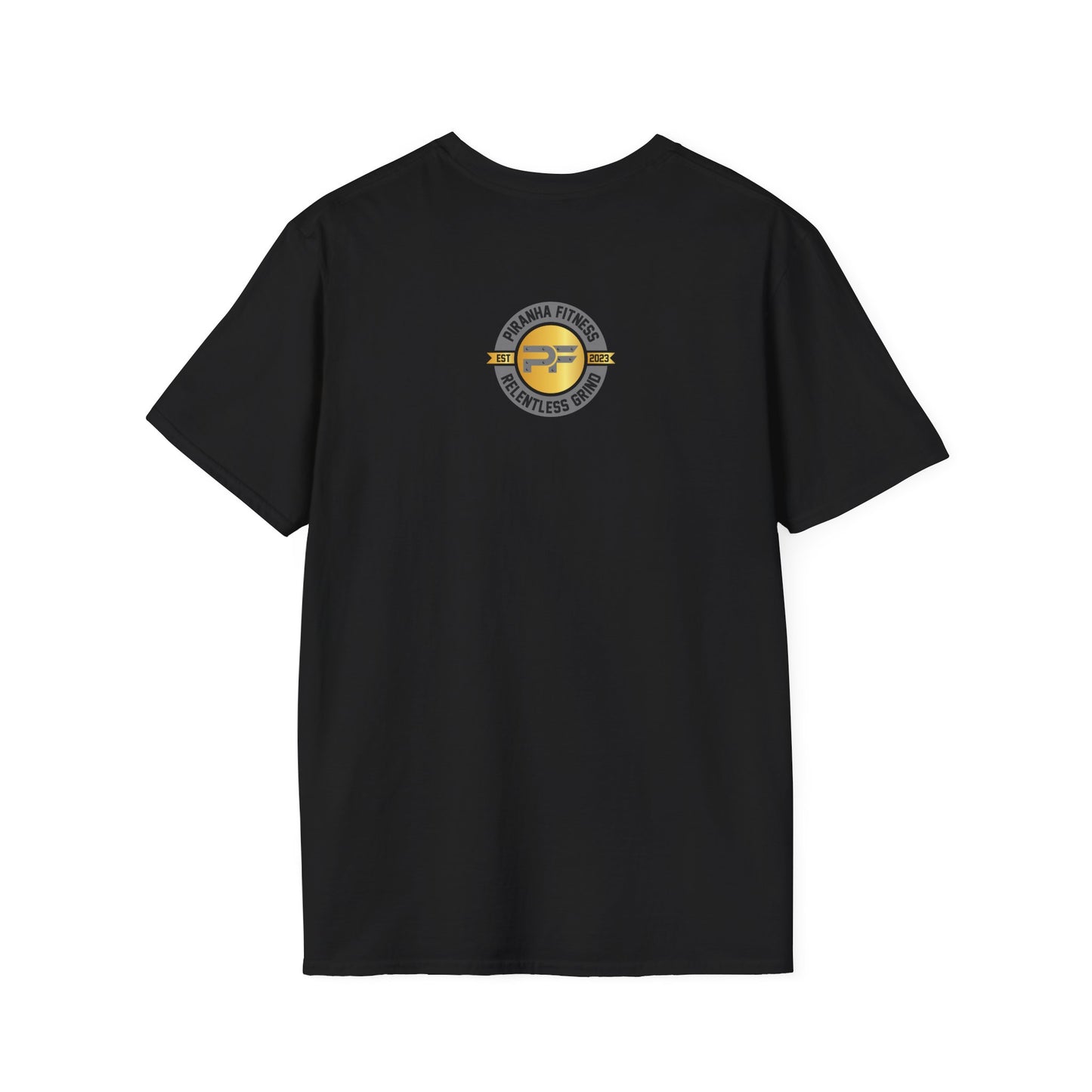 Gold PF Rivet Logo Tee – Built for the Grind, Made to Win Softstyle T-Shirt
